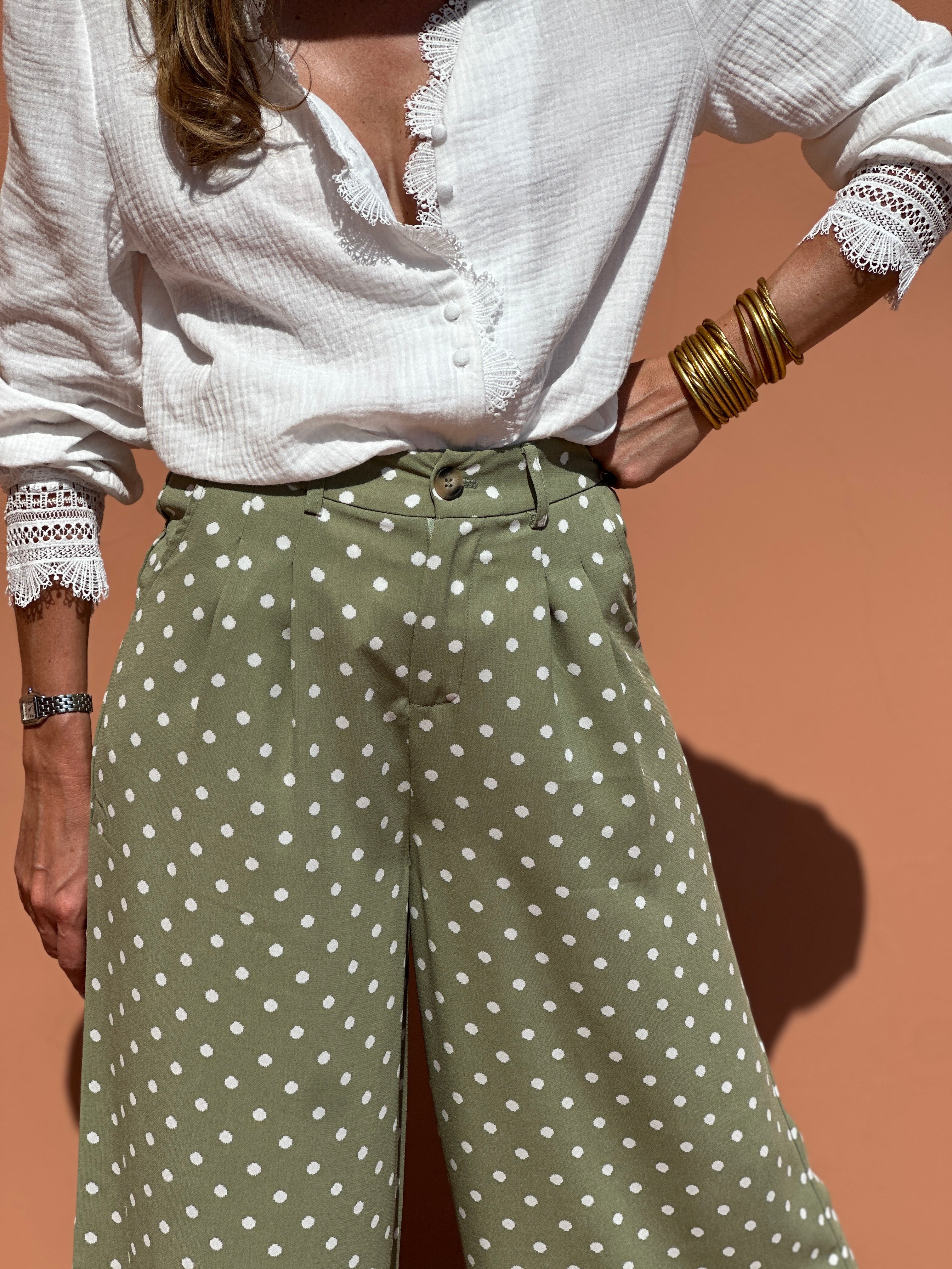 Pantalon Vivianne - Olive - Image 4