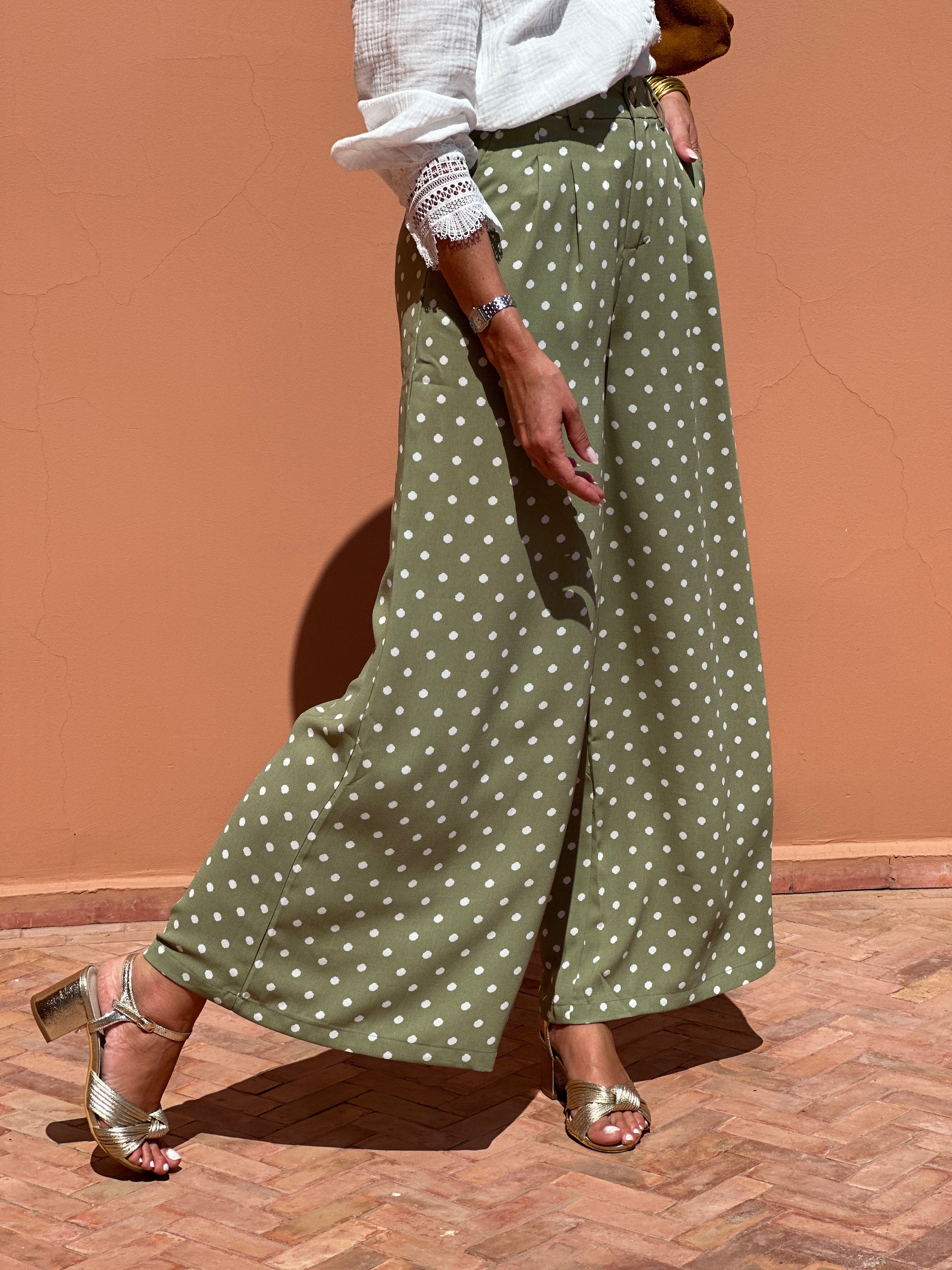 Pantalon Vivianne - Olive - Image 5